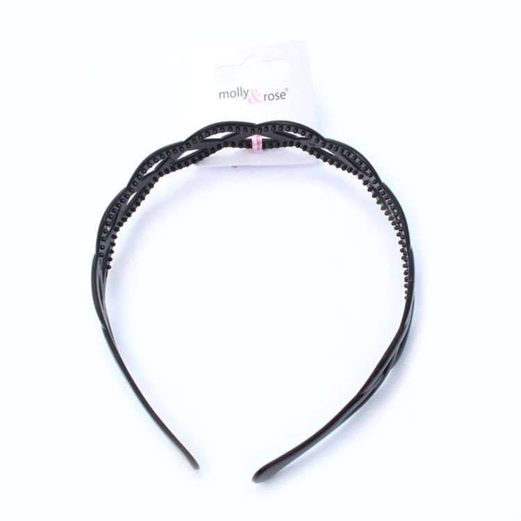 Picture of 7719 / 7194 2CM BLACK WEAVE ALICEBAND